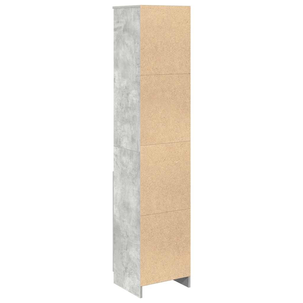 Highboard Beton Grå 37,5x35x180 cm Træmateriale