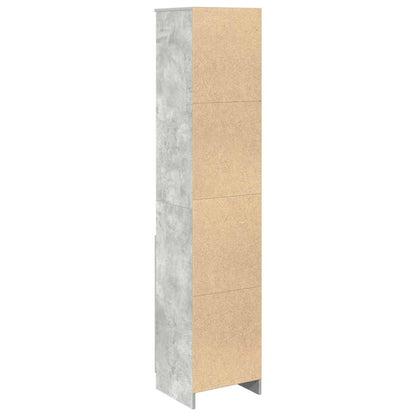 Highboard Beton Grå 37,5x35x180 cm Træmateriale