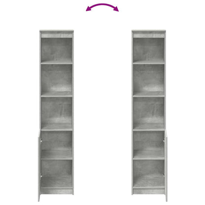 Highboard Beton Grå 37,5x35x180 cm Træmateriale