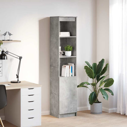 Highboard Beton Grå 37,5x35x180 cm Træmateriale