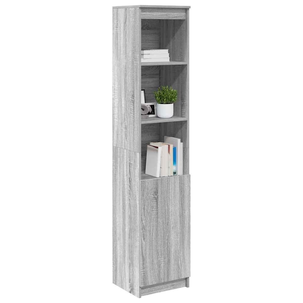 Highboard Grå Sonoma 37,5x35x180 cm Træmateriale