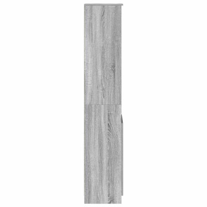 Highboard Grå Sonoma 37,5x35x180 cm Træmateriale