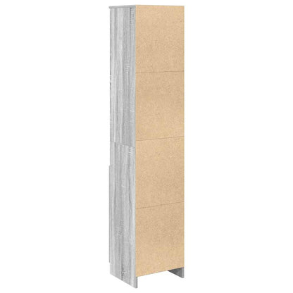 Highboard Grå Sonoma 37,5x35x180 cm Træmateriale
