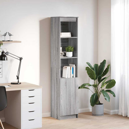 Highboard Grå Sonoma 37,5x35x180 cm Træmateriale