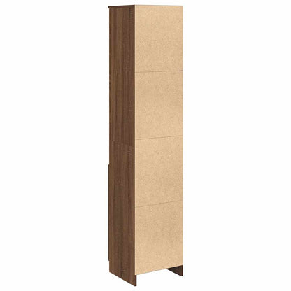Highboard Brun Eg Look 37,5x35x180 cm Træmateriale