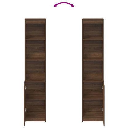 Highboard Brun Eg Look 37,5x35x180 cm Træmateriale