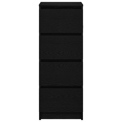 Sideboard Schwarz Eichen-Optik 37,5x35x99 cm Holzwerkstoff