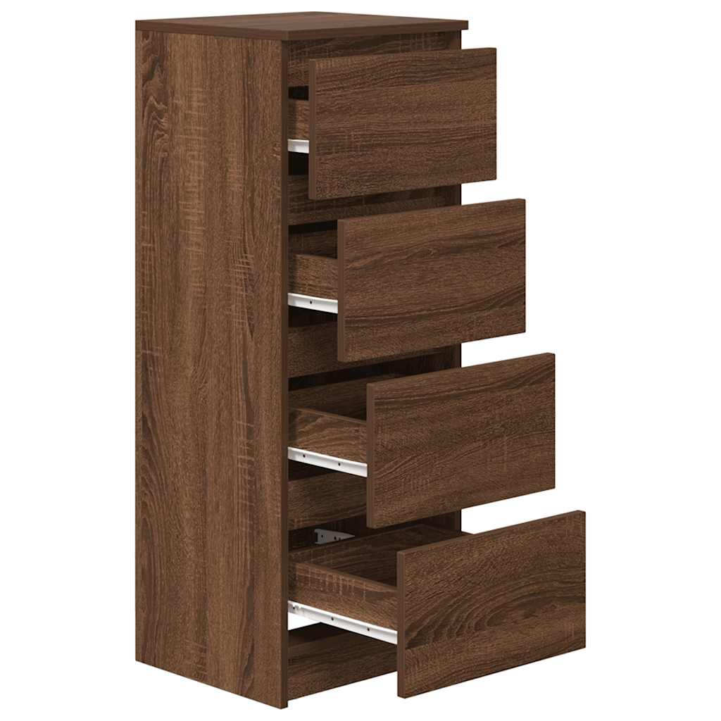 Sideboard Braun Eichen-Optik 37,5x35x99 cm Holzwerkstoff