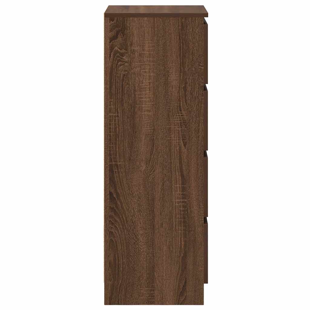 Sideboard Braun Eichen-Optik 37,5x35x99 cm Holzwerkstoff