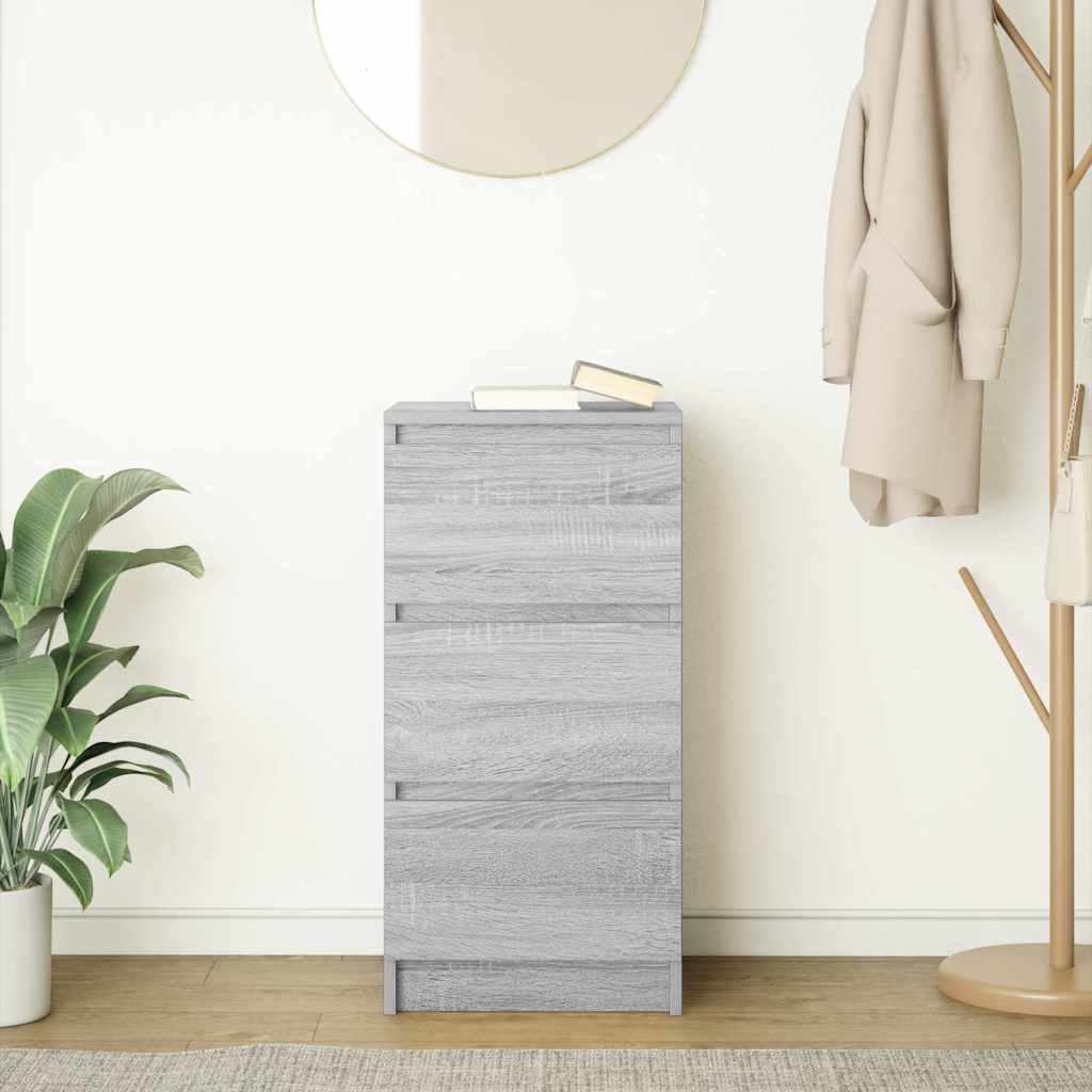 Sideboard Grau Sonoma 37,5x35x76 cm Holzwerkstoff