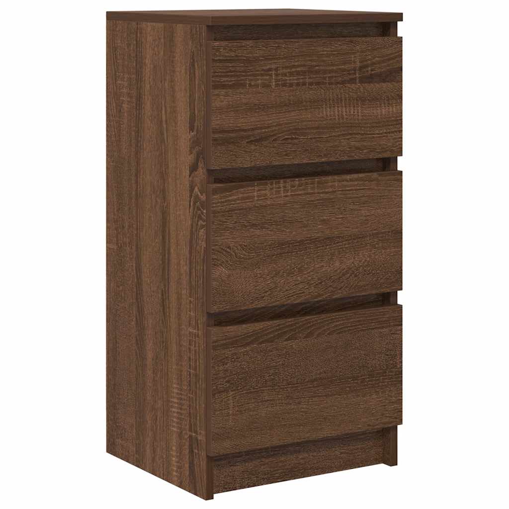 Sideboard Braun Eichen-Optik 37,5x35x76 cm Holzwerkstoff