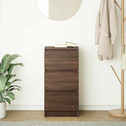 Sideboard Braun Eichen-Optik 37,5x35x76 cm Holzwerkstoff