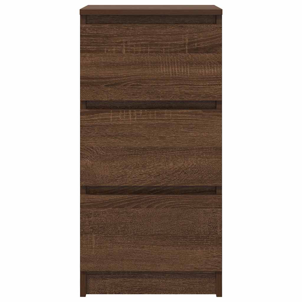 Sideboard Braun Eichen-Optik 37,5x35x76 cm Holzwerkstoff