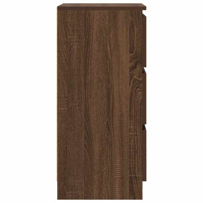 Sideboard Braun Eichen-Optik 37,5x35x76 cm Holzwerkstoff