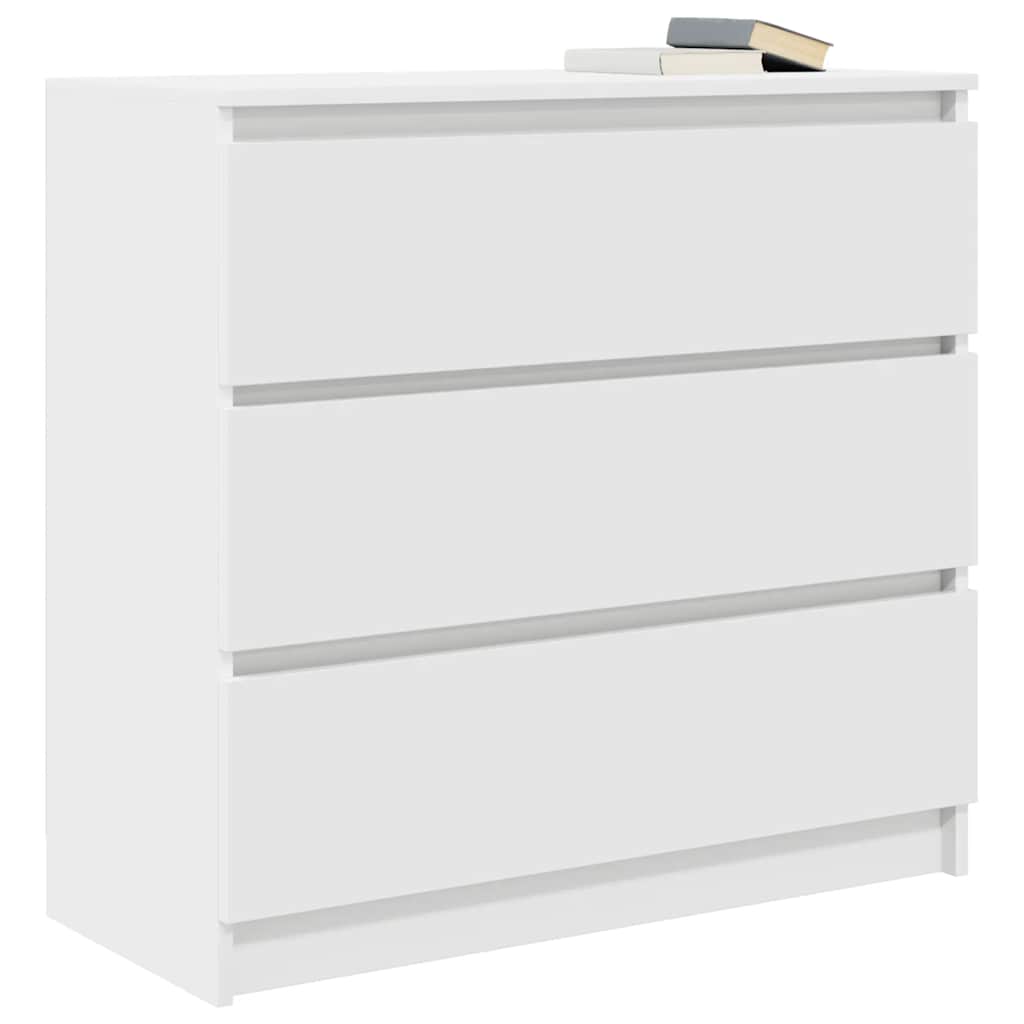 Sideboard Weiß 80x35x76 cm Holzwerkstoff