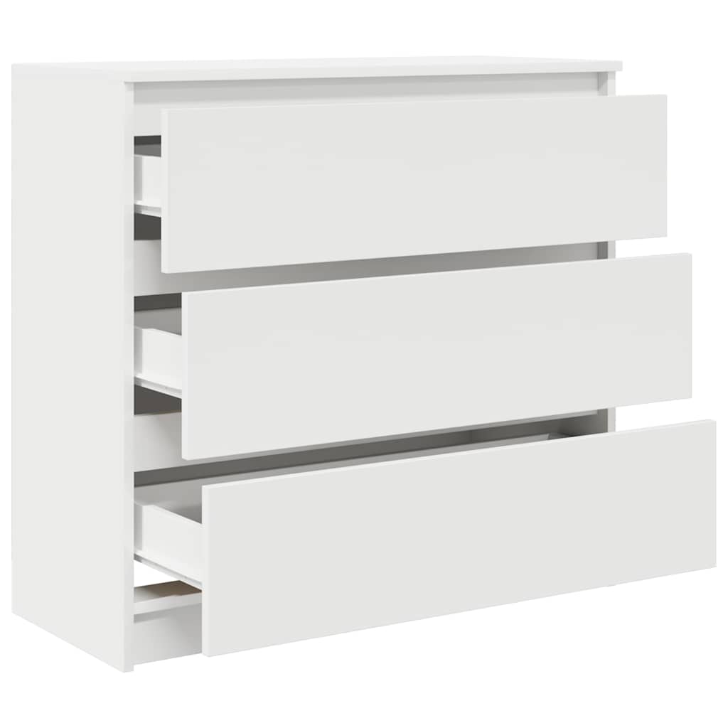 Sideboard Weiß 80x35x76 cm Holzwerkstoff