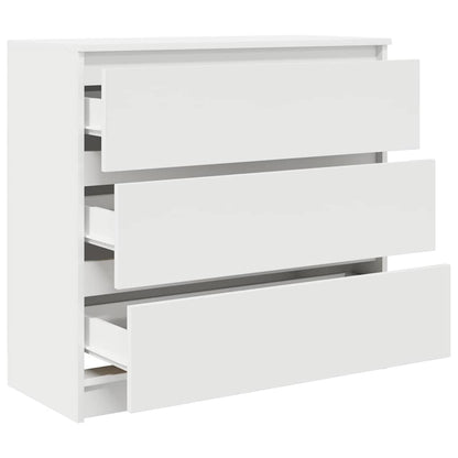 Sideboard Weiß 80x35x76 cm Holzwerkstoff