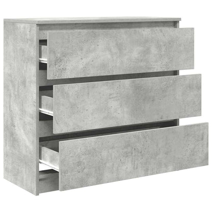 Sideboard Betongrau 80x35x76 cm Holzwerkstoff