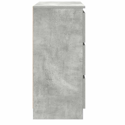 Sideboard Betongrau 80x35x76 cm Holzwerkstoff