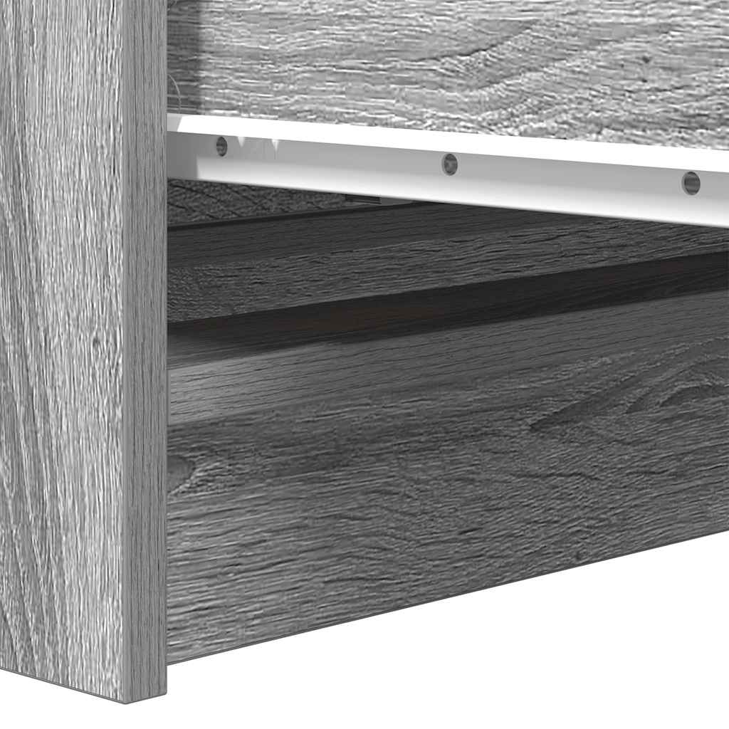 Sideboard Grau Sonoma 80x35x76 cm Holzwerkstoff
