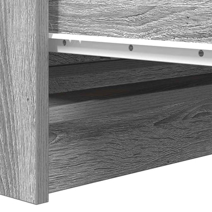 Sideboard Grau Sonoma 80x35x76 cm Holzwerkstoff