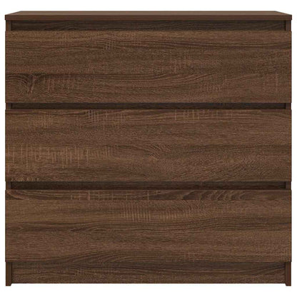 Sideboard Braun Eichen-Optik 80x35x76 cm Holzwerkstoff