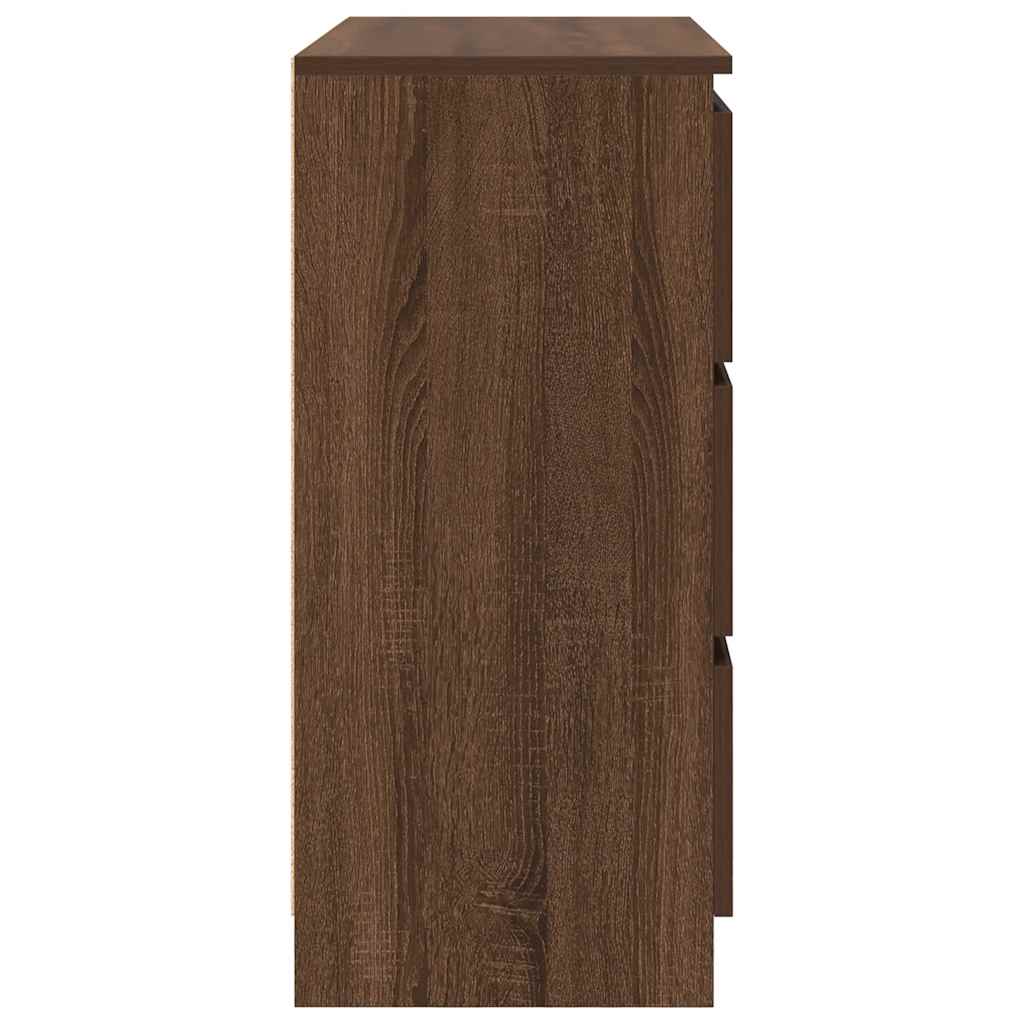 Sideboard Braun Eichen-Optik 80x35x76 cm Holzwerkstoff