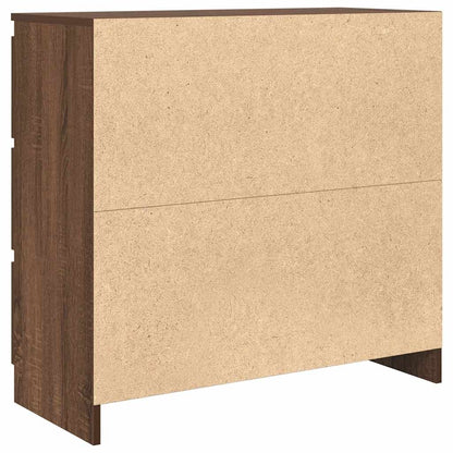 Sideboard Braun Eichen-Optik 80x35x76 cm Holzwerkstoff