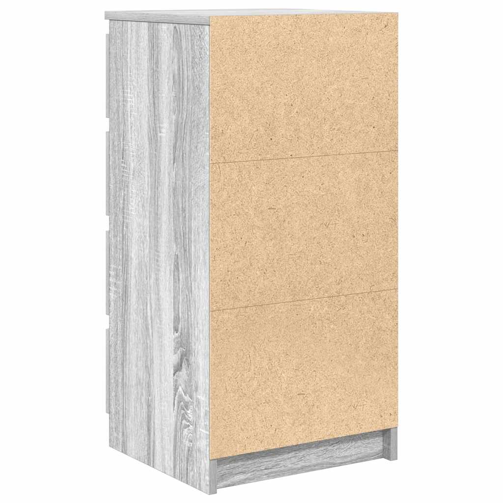 Sideboard Grau Sonoma 37,5x35x76 cm Holzwerkstoff