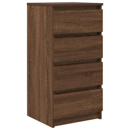 Sideboard Braun Eichen-Optik 37,5x35x76 cm Holzwerkstoff