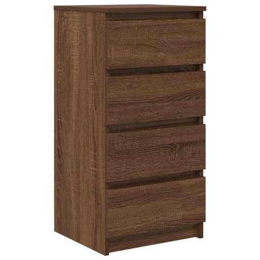 Sideboard Braun Eichen-Optik 37,5x35x76 cm Holzwerkstoff