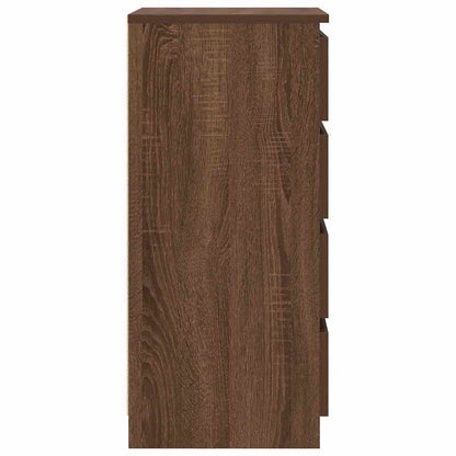 Sideboard Braun Eichen-Optik 37,5x35x76 cm Holzwerkstoff
