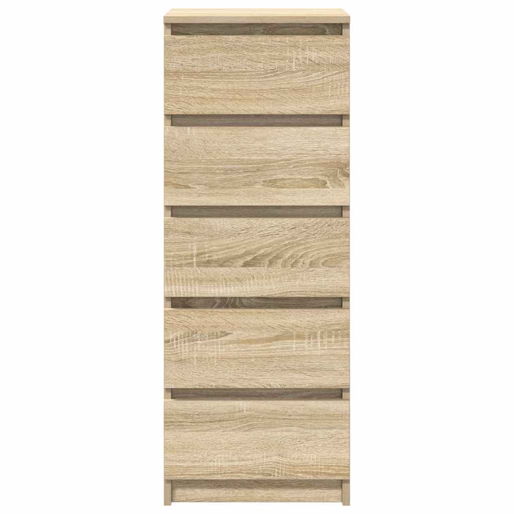 Sideboard mit Schubladen Sonoma-Eiche 37,5x35x99 cm