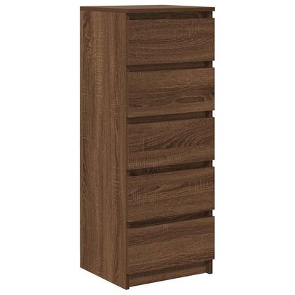 Sideboard mit Schubladen Braun Eichen-Optik 37,5x35x99 cm