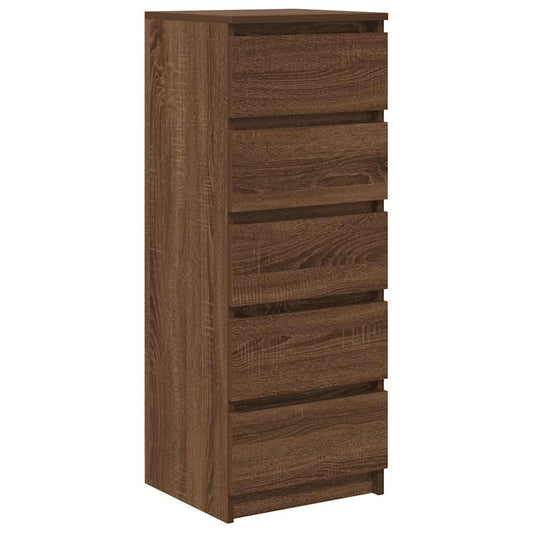 Sideboard mit Schubladen Braun Eichen-Optik 37,5x35x99 cm