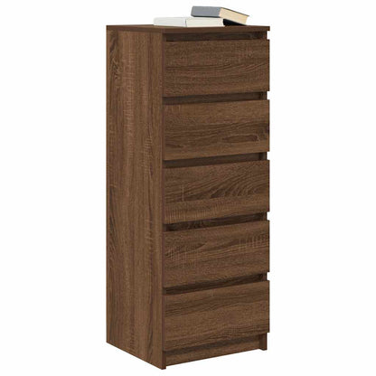 Sideboard mit Schubladen Braun Eichen-Optik 37,5x35x99 cm