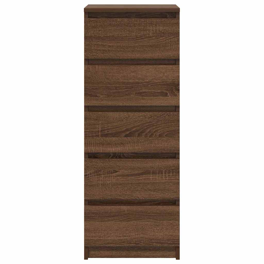 Sideboard mit Schubladen Braun Eichen-Optik 37,5x35x99 cm