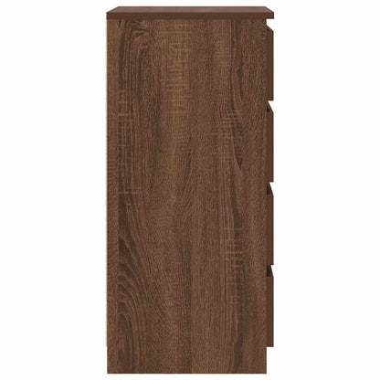 Sideboard mit Schubladen Braun Eichen-Optik 37,5x35x99 cm