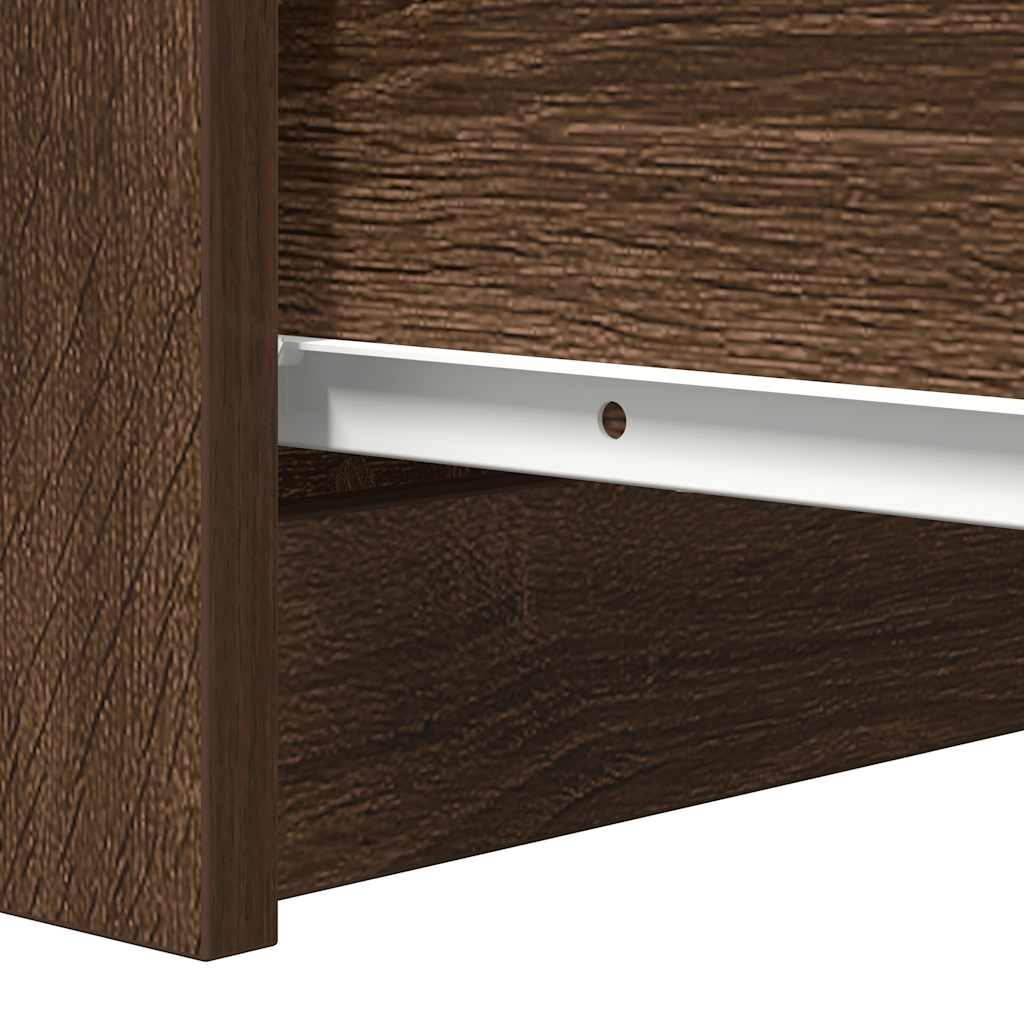 Sideboard mit Schubladen Braun Eichen-Optik 37,5x35x99 cm