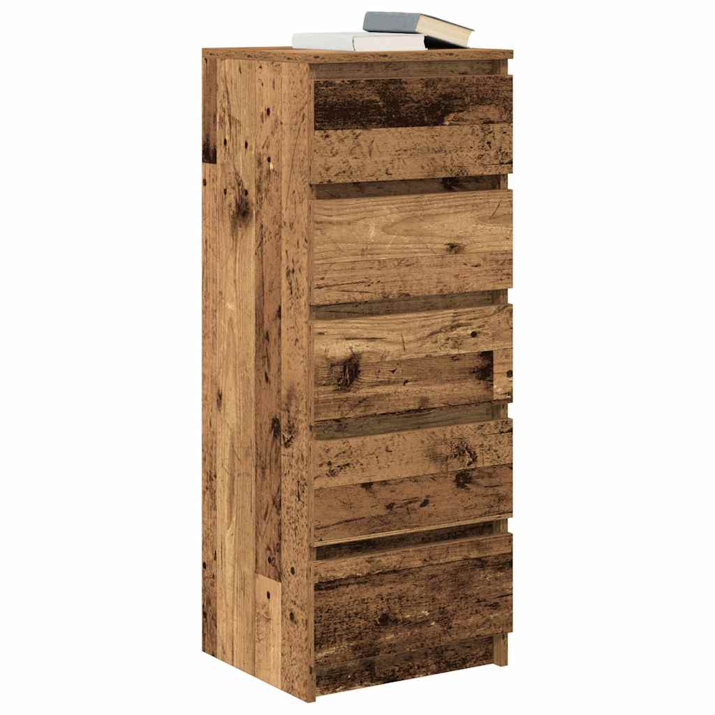 Sideboard mit Schubladen Altholz-Optik 37,5x35x99 cm