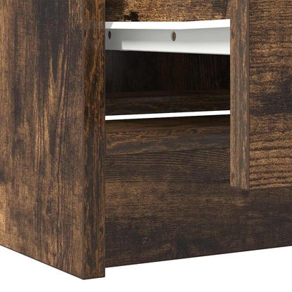TV-Schrank Räuchereiche 40x35x54 cm Holzwerkstoff