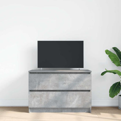 TV-Schrank Betongrau 80x35x54 cm Holzwerkstoff
