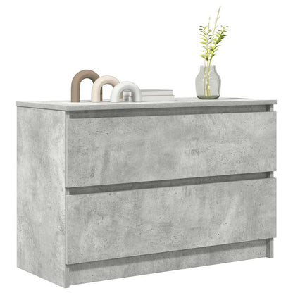 TV-Schrank Betongrau 80x35x54 cm Holzwerkstoff