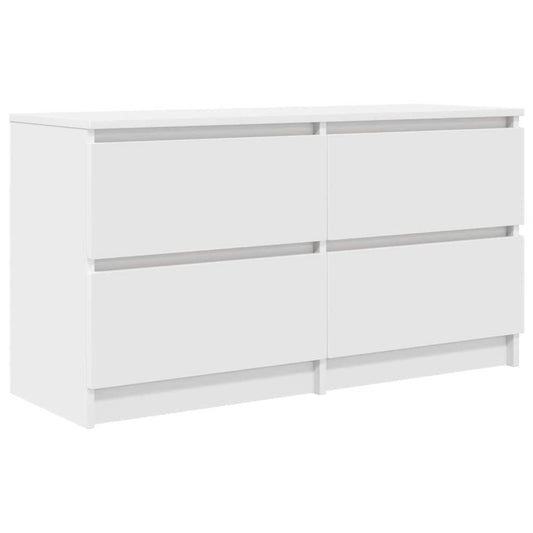 TV-skab Hvid 100x35x54 cm Træ Materiale