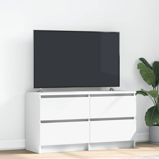 TV-skab Hvid 100x35x54 cm Træ Materiale