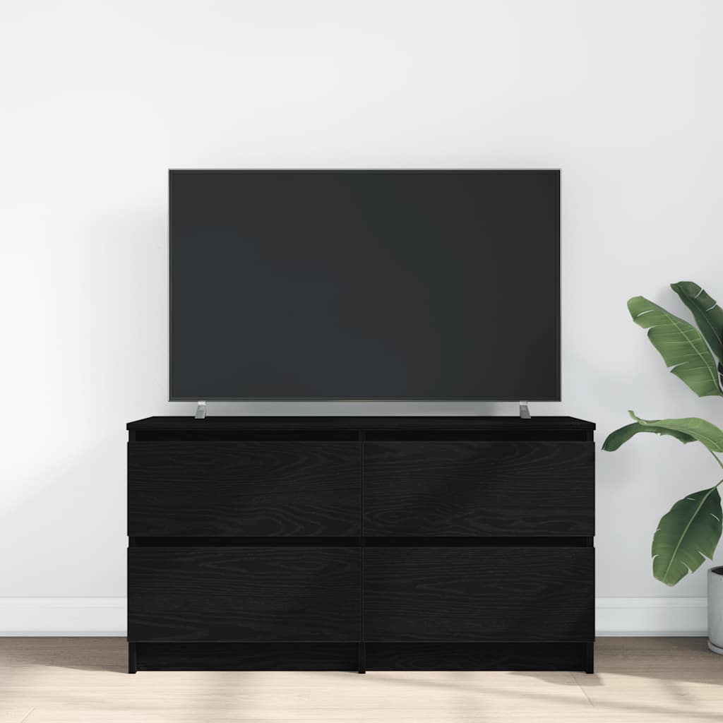 TV-skab Sort 100x35x54 cm Træ Materiale