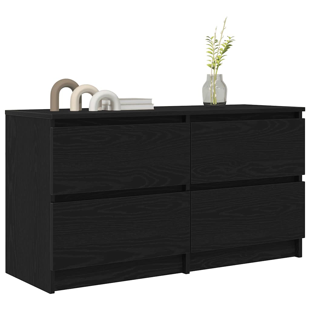 TV-skab Sort 100x35x54 cm Træ Materiale