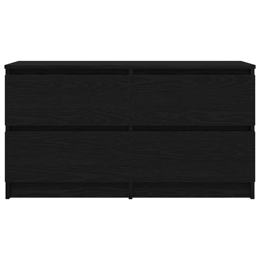 TV-skab Sort 100x35x54 cm Træ Materiale