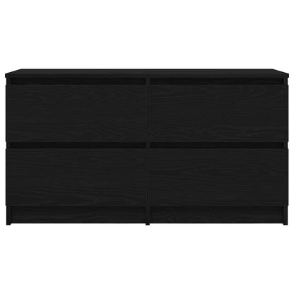 TV-skab Sort 100x35x54 cm Træ Materiale