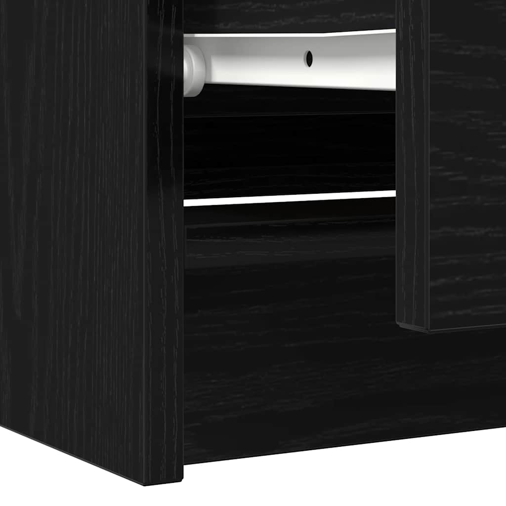 TV-skab Sort 100x35x54 cm Træ Materiale
